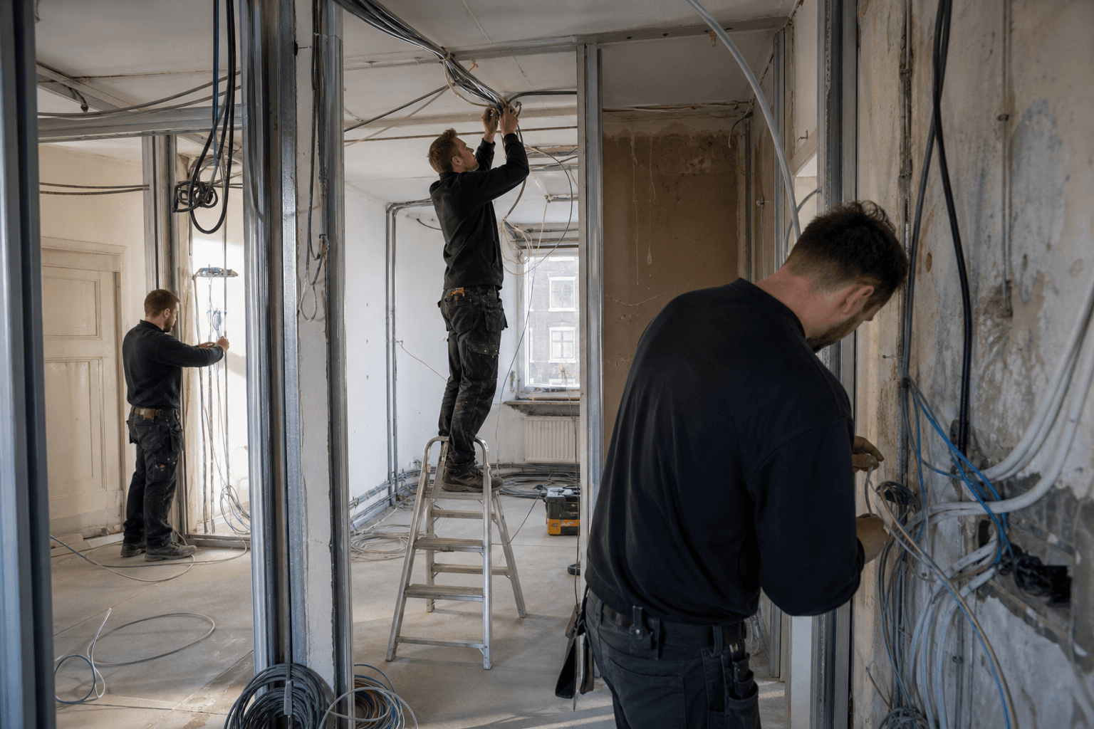 Extra monteurscapaciteit renovatieproject