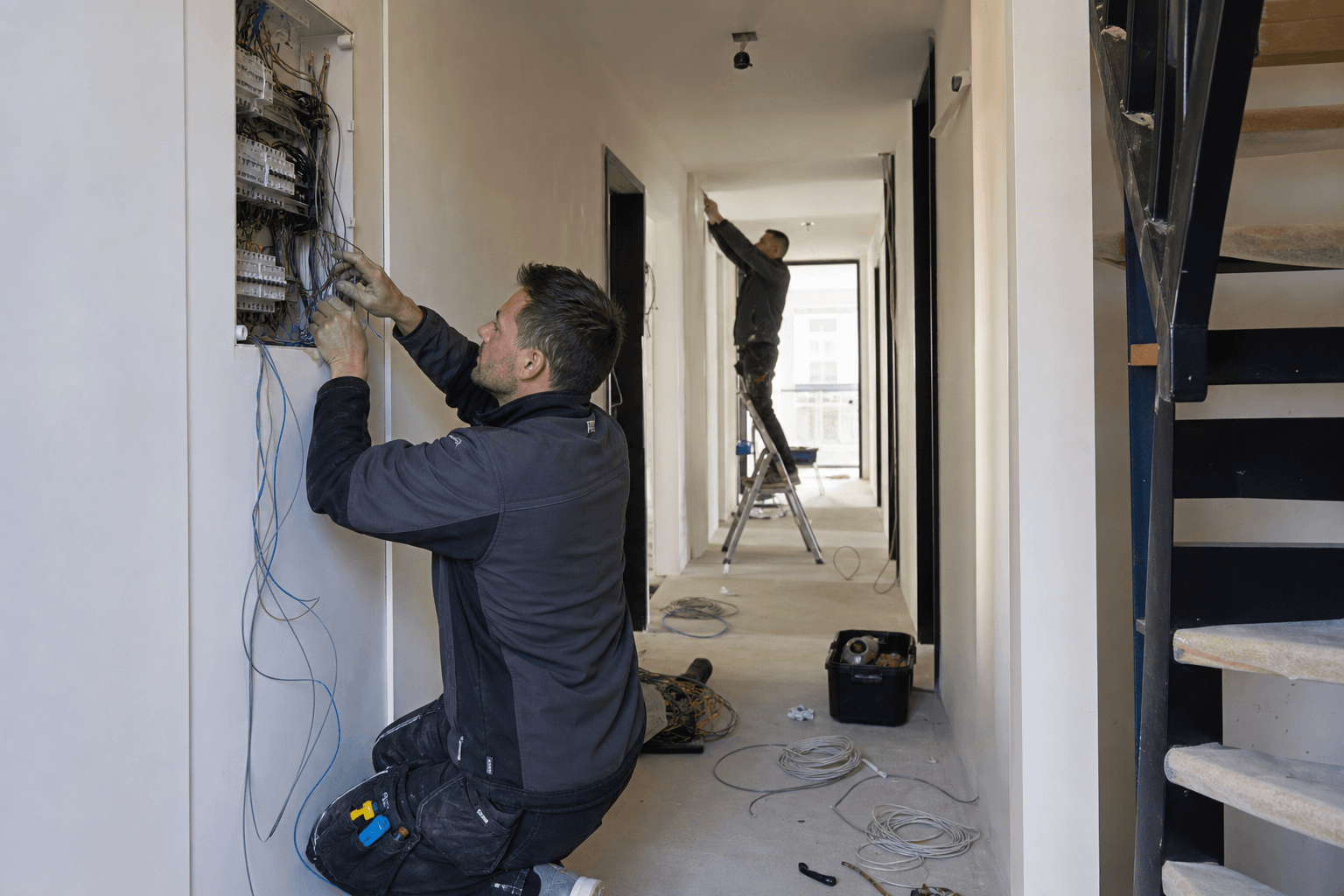 Opleverondersteuning elektra appartementencomplex
