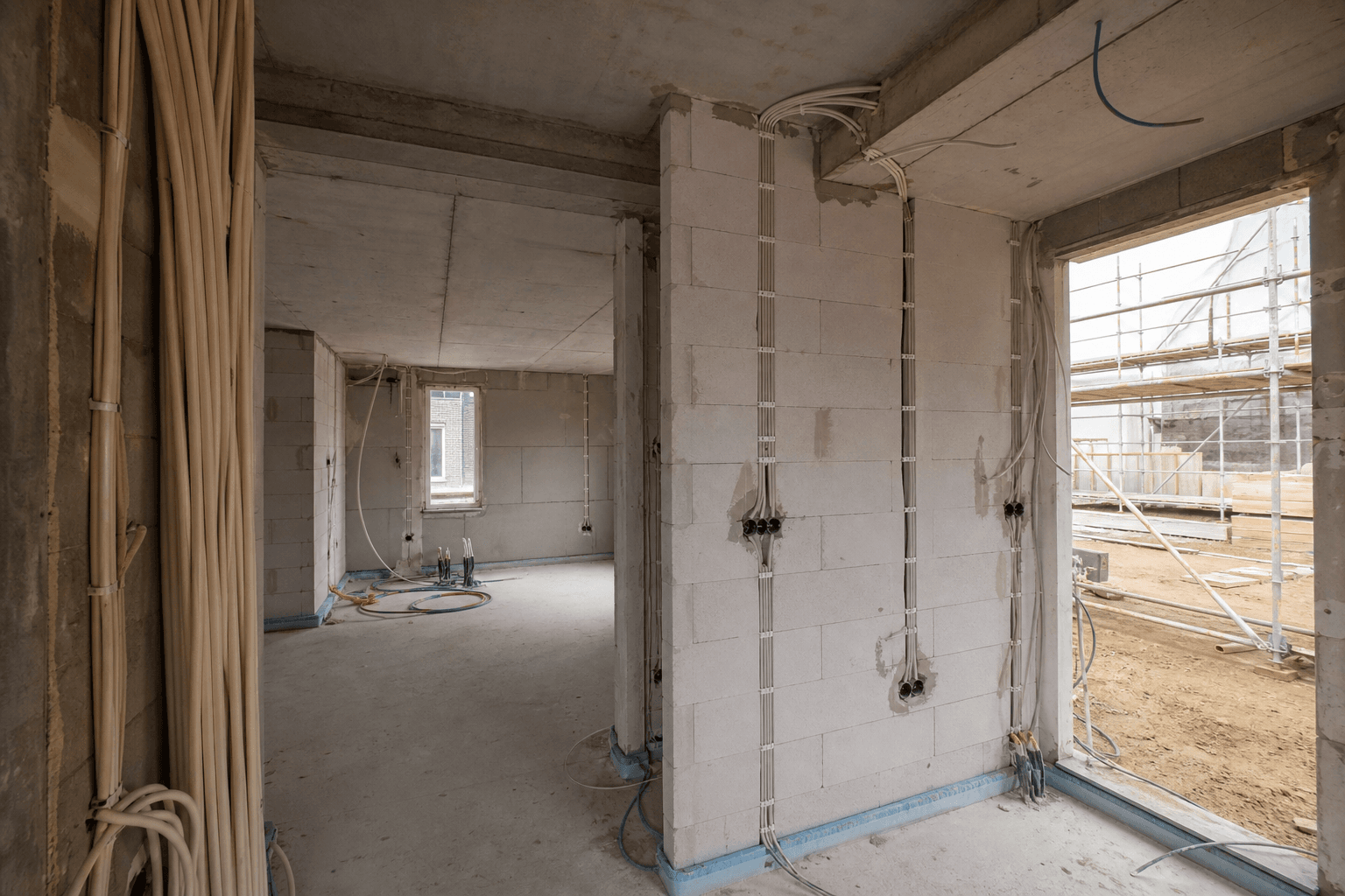 Elektrotechnische ondersteuning woningbouwproject